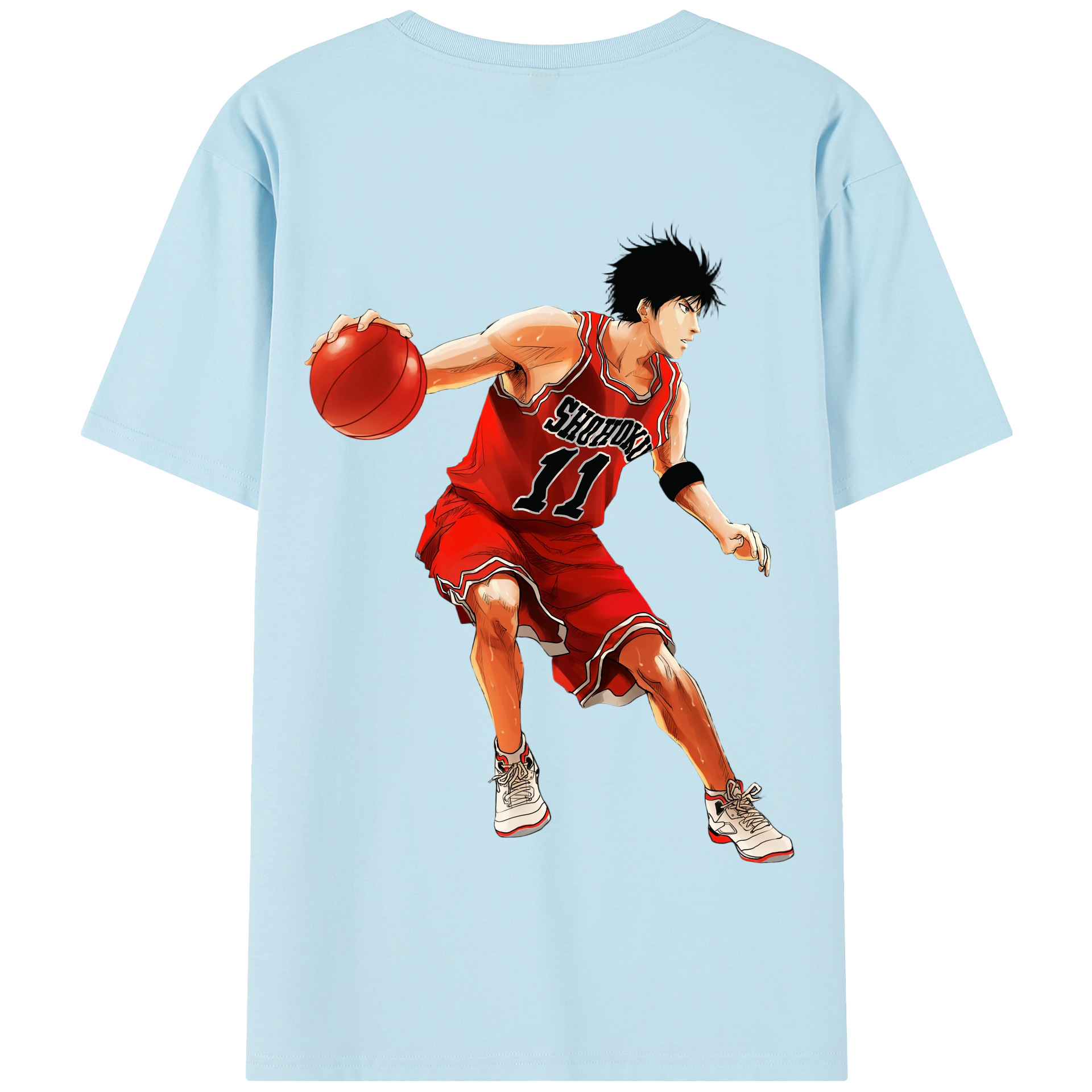 SLAM DUNK／スラムダンク 綿100％半袖Tシャツ（背面プリント）